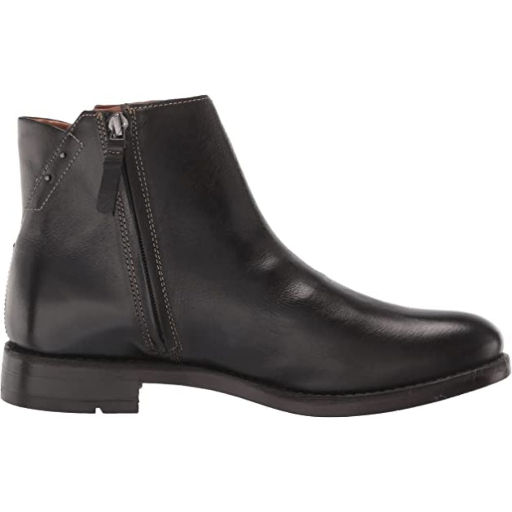 Mobi Black Leather Franco Sarto Ankle Boots