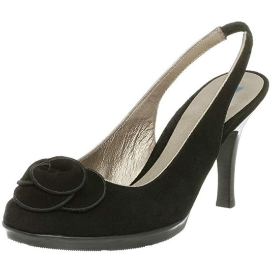 Nan Black Suede Dani Black Slingback Pumps