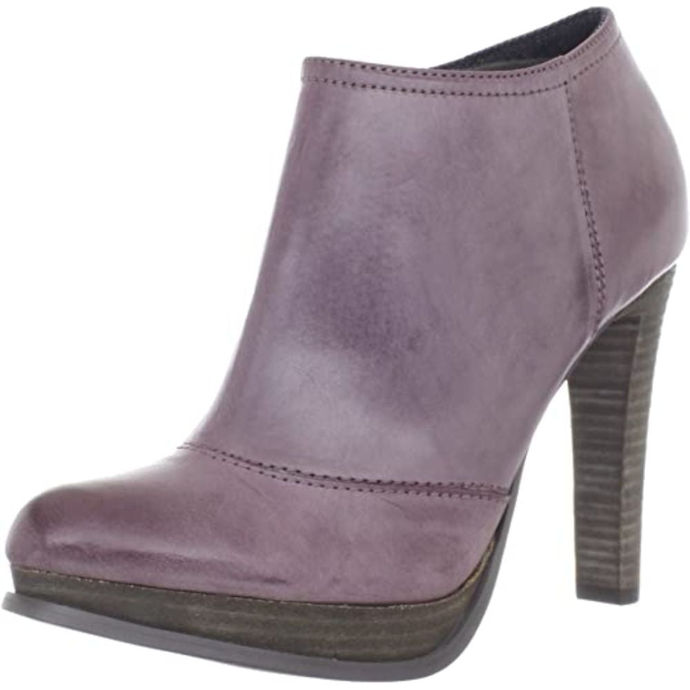 Tal Brush Off Leather Berry Calvin Klein Jeans Ankle Boots