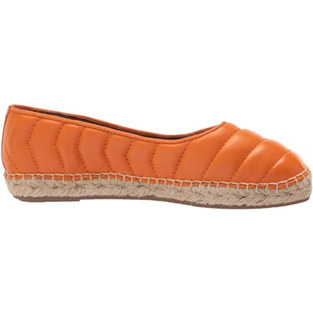 Kiya Orange Leather Franco Sarto Espadrille Flats