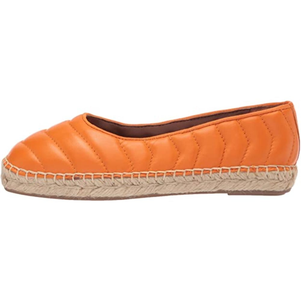 Kiya Orange Leather Franco Sarto Espadrille Flats