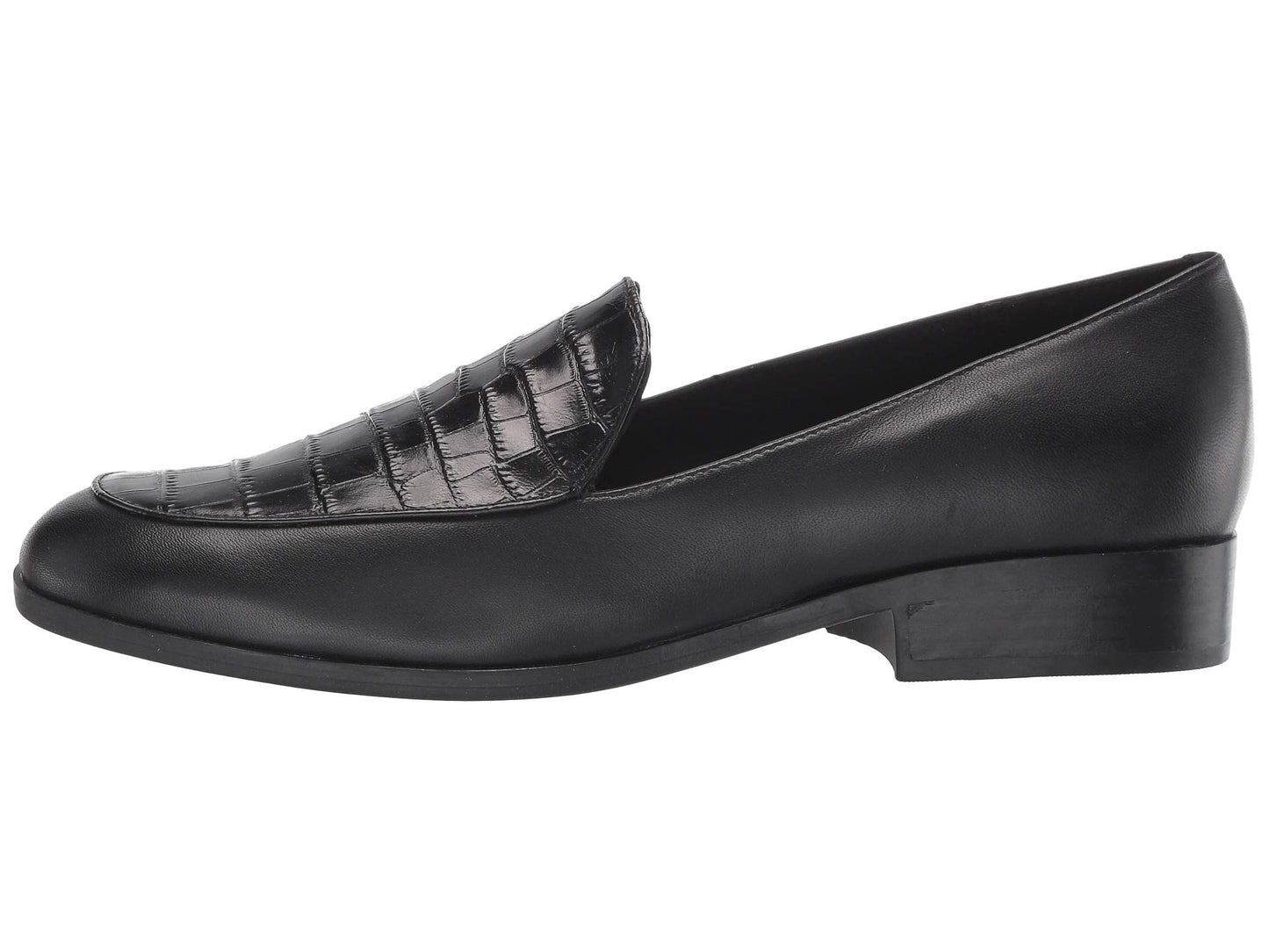 Pip Black Leather Easy Spirit Loafer Flats