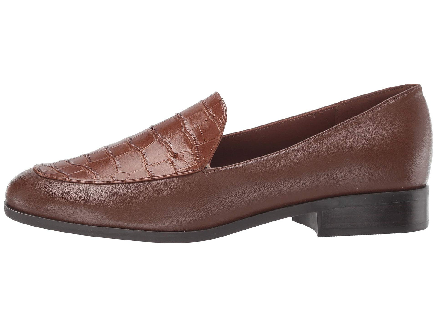 Pip Brown Leather Easy Spirit Loafer Flat