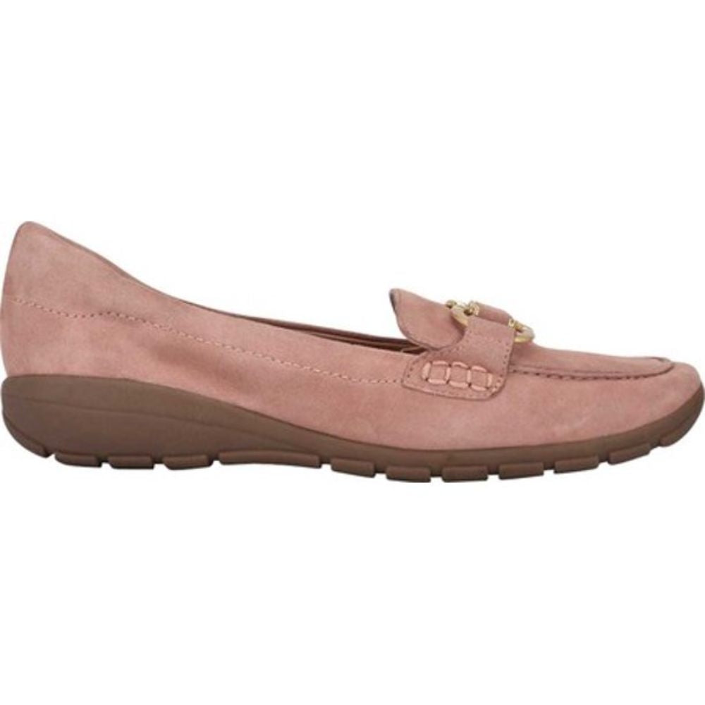 Avienta Light Pink Suede Easy Spirit Loafer Flats