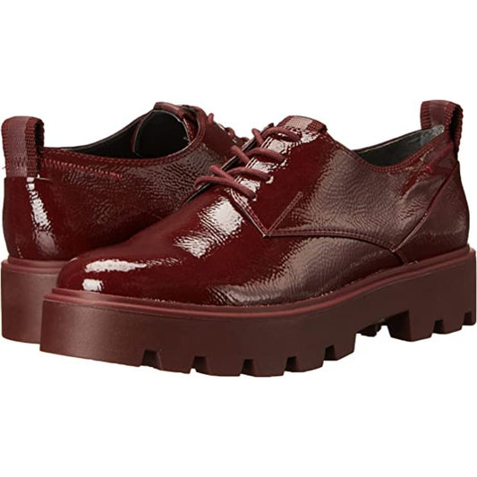 Balinlaced Burgundy Patent Leather Franco Sarto Oxfords