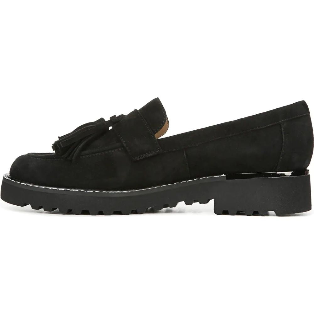 Carolynn Black Suede Franco Sarto Loafers