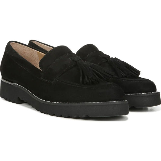 Carolynn Black Suede Franco Sarto Loafers