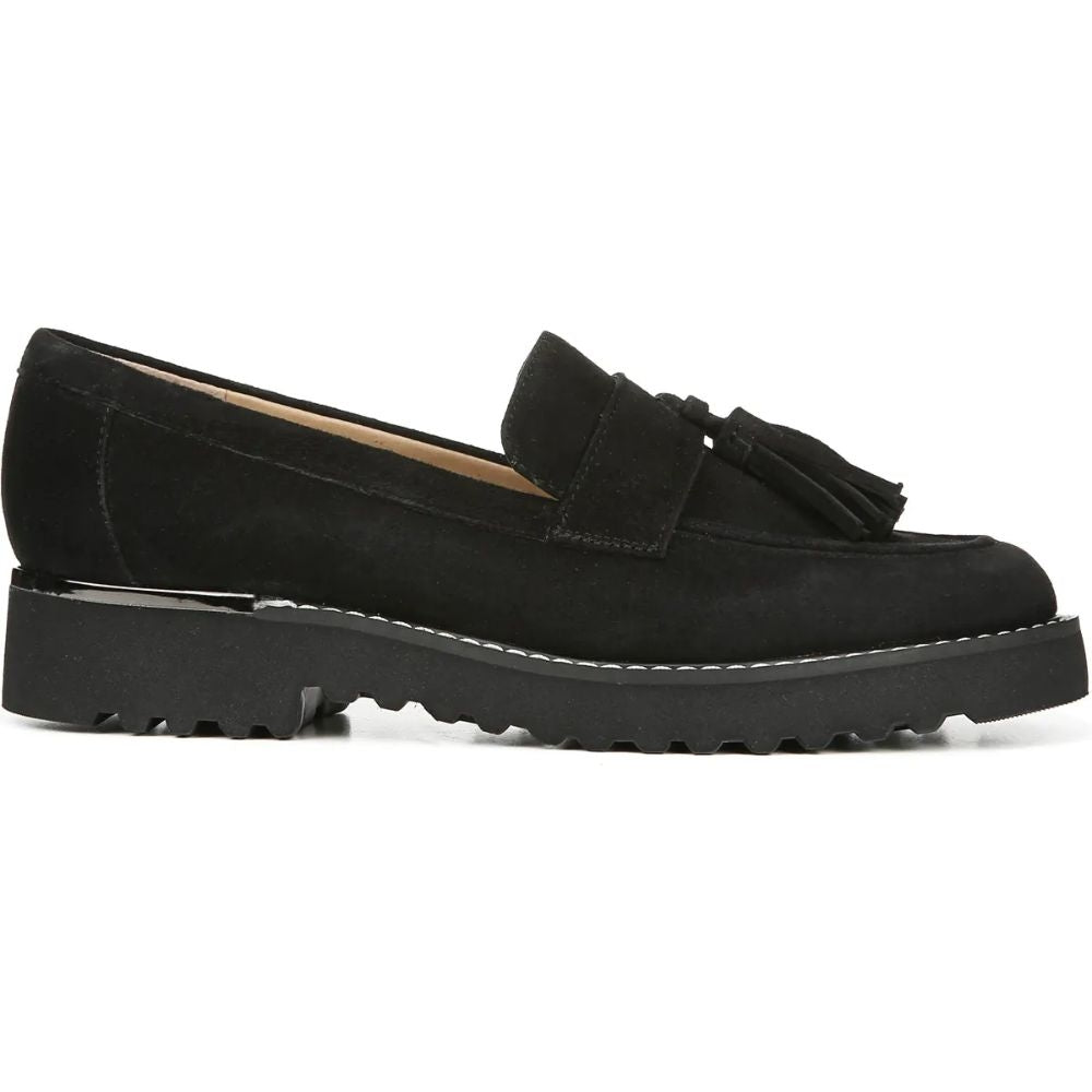 Carolynn Black Suede Franco Sarto Loafers