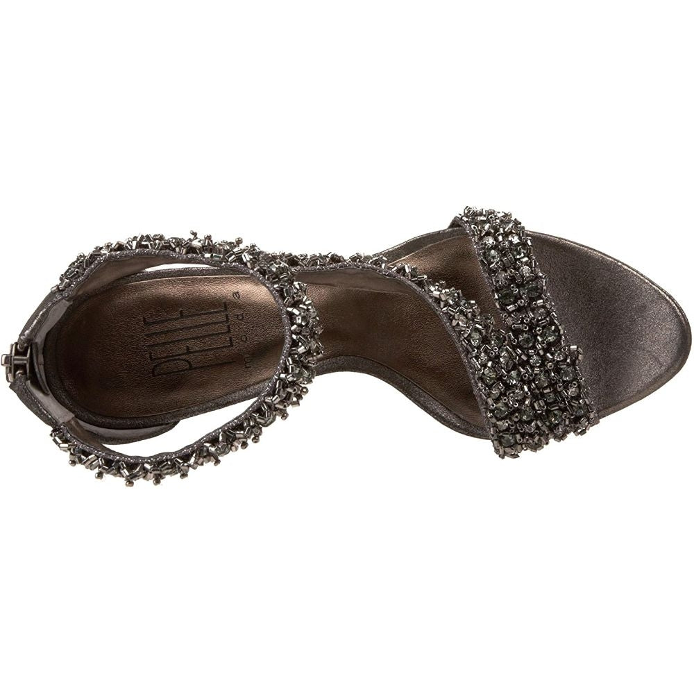 Favilla Pewter Suede Pelle Moda Platform Sandal