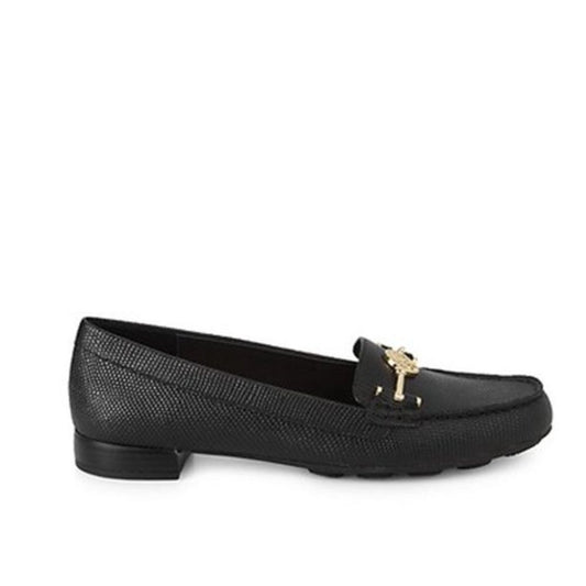 Hermosa Black Anne Klein Loafer Flats