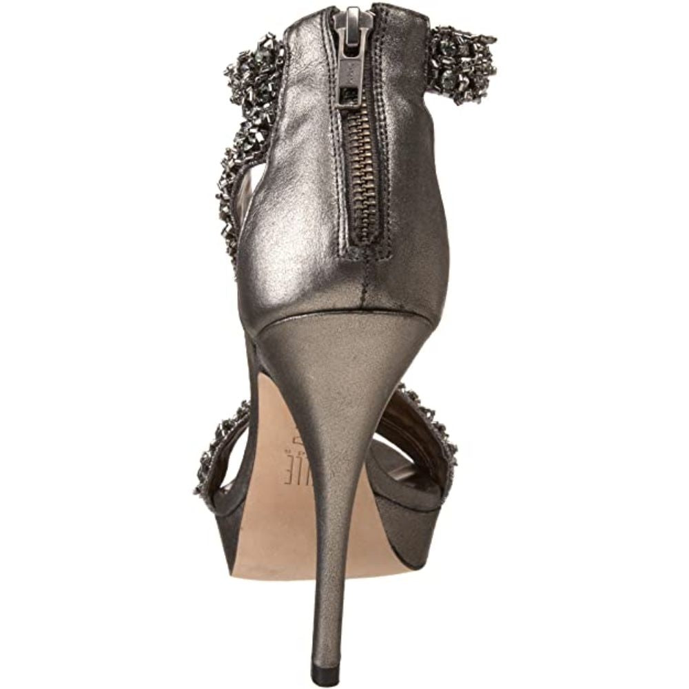 Favilla Pewter Suede Pelle Moda Platform Sandal