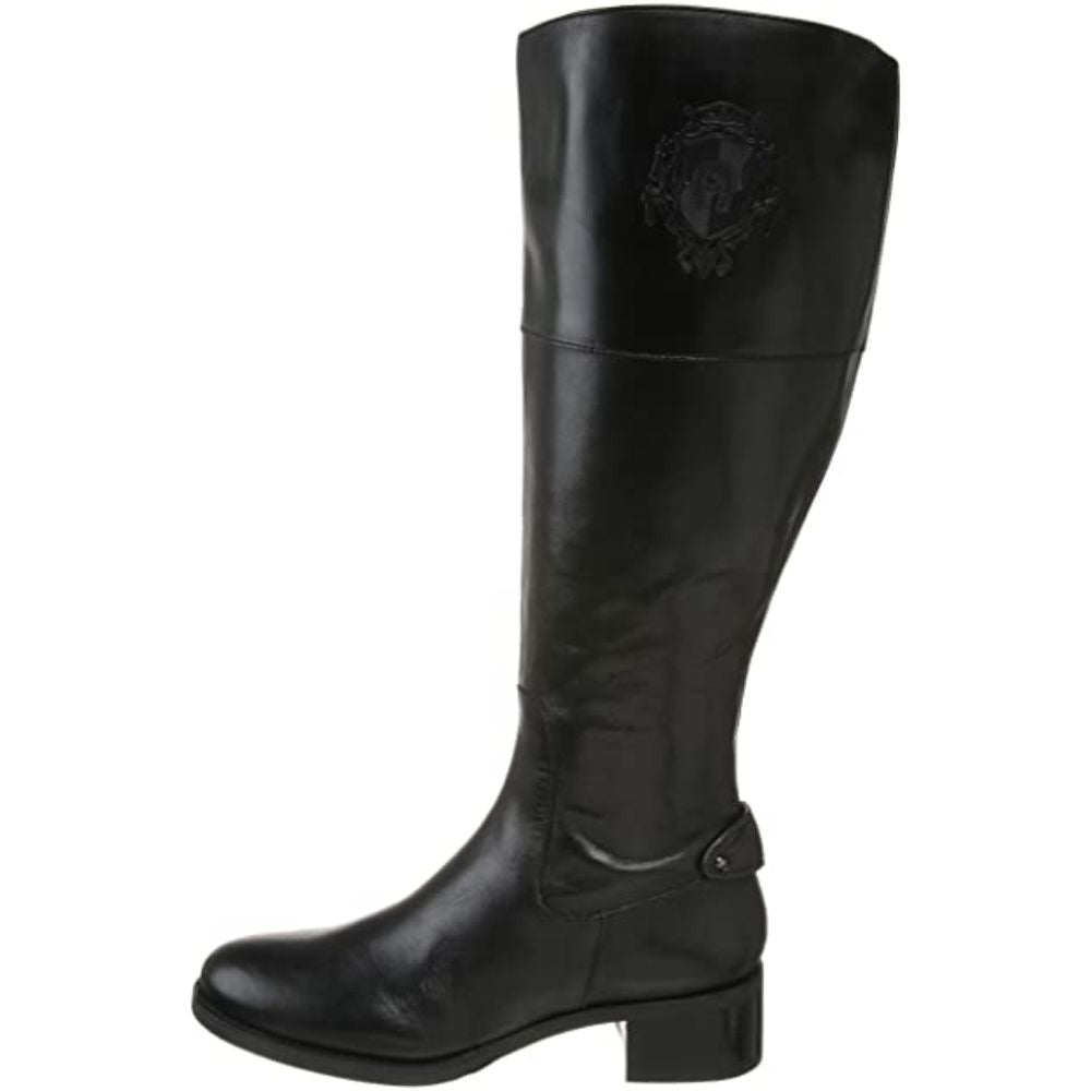 Costa Black Leather Etienne Aigner Boots Wide Calf