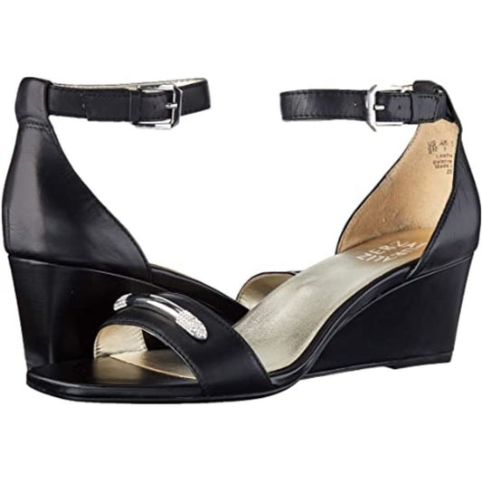 Zenia Black Naturalizer Wedge Sandals