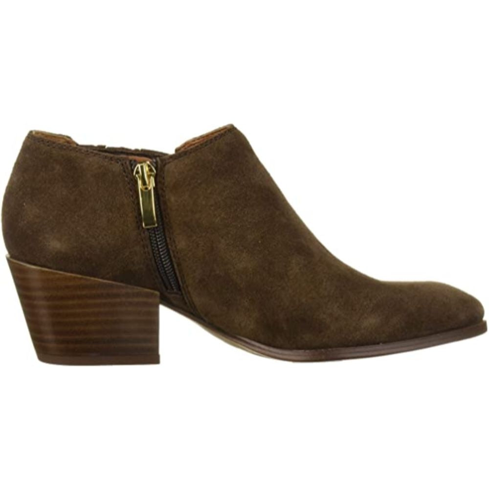 Dylann Dark Hickory Suede Franco Sarto Ankle Boots
