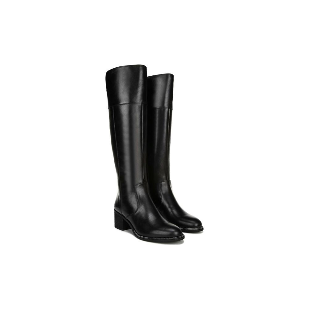 Lucianna Black Leather Franco Sarto Boots