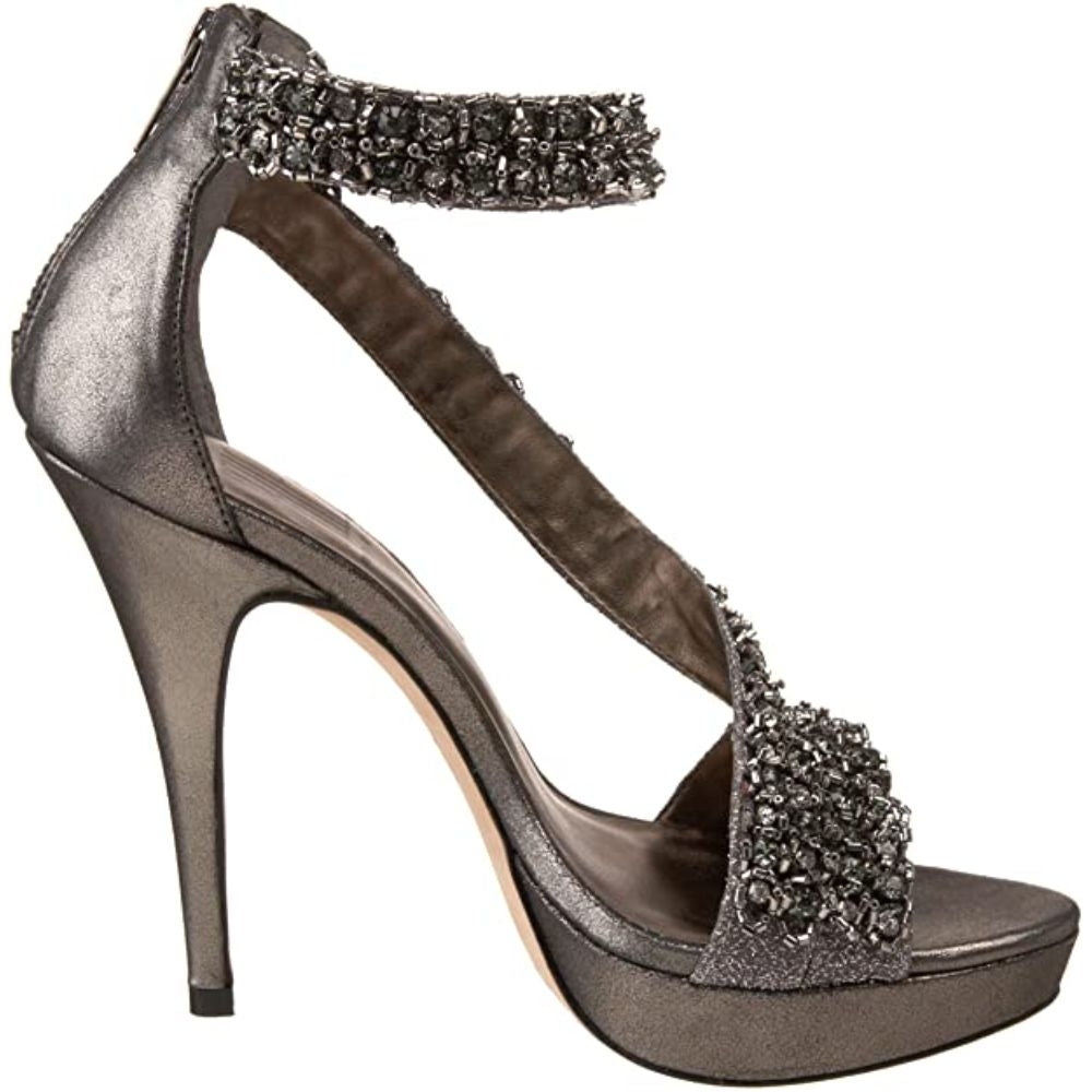 Favilla Pewter Suede Pelle Moda Platform Sandal