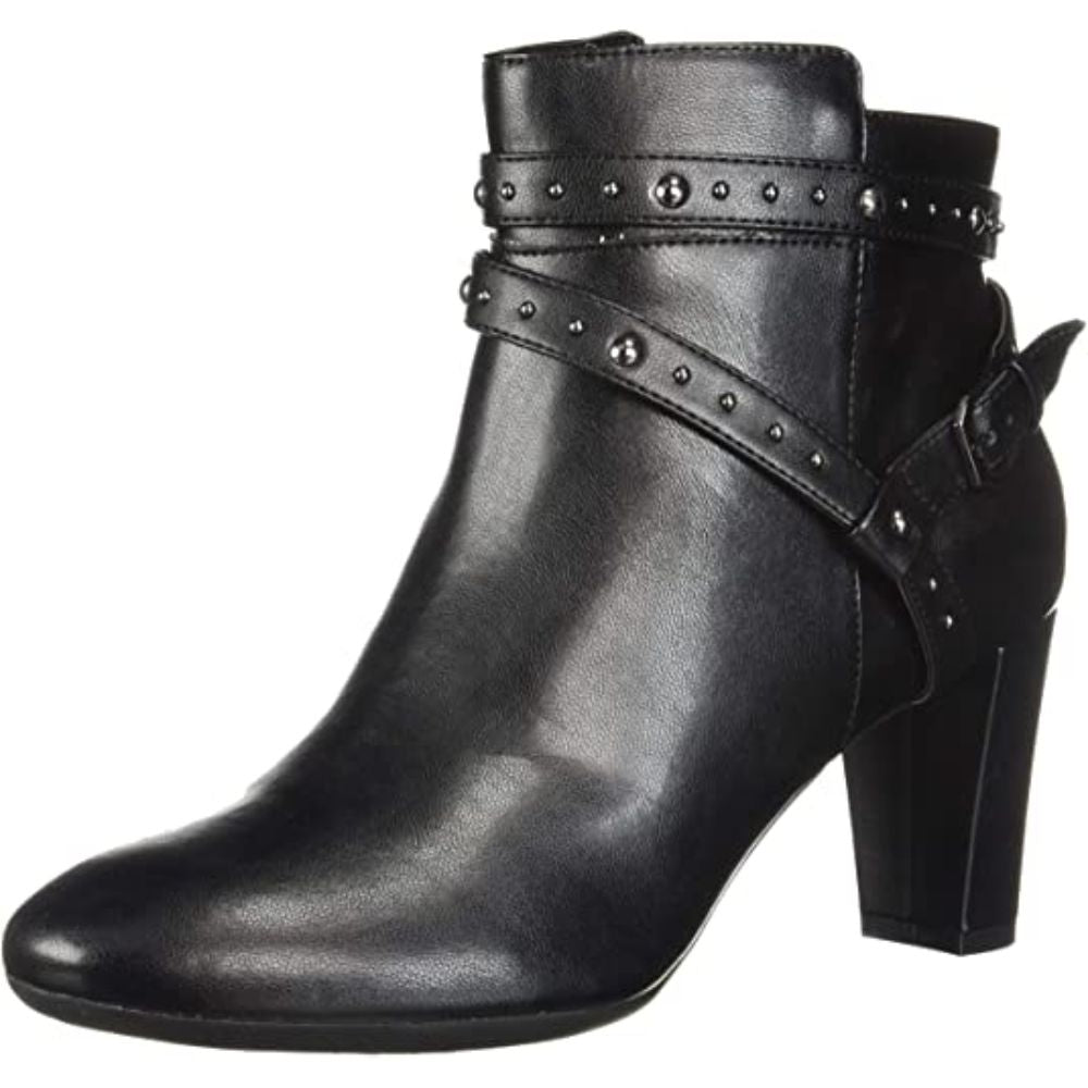 Octave Black Synthetic Aerosoles Ankle Boot