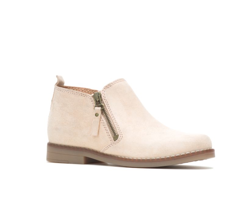 Mazin Cayto Light Beige Suede Hush Puppies Ankle Boots