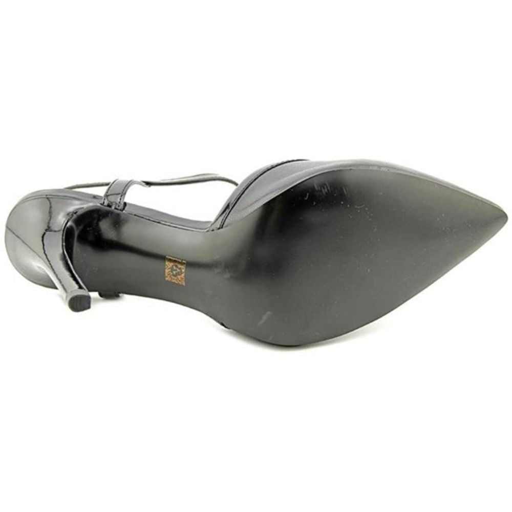 Wanetta Black Leather Anne Klein Pumps