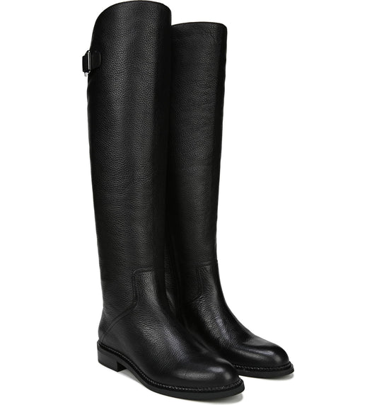 Halloway Black Leather Franco Sarto Boots