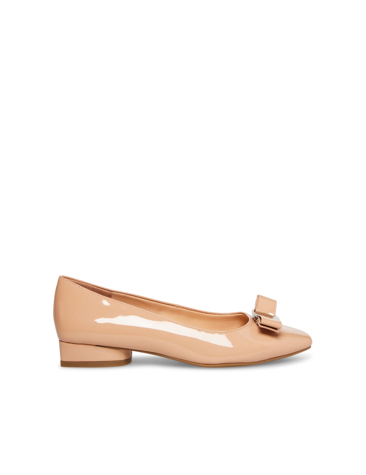 Charleston Nude Patent Leather Anne Klein Ballet Flats