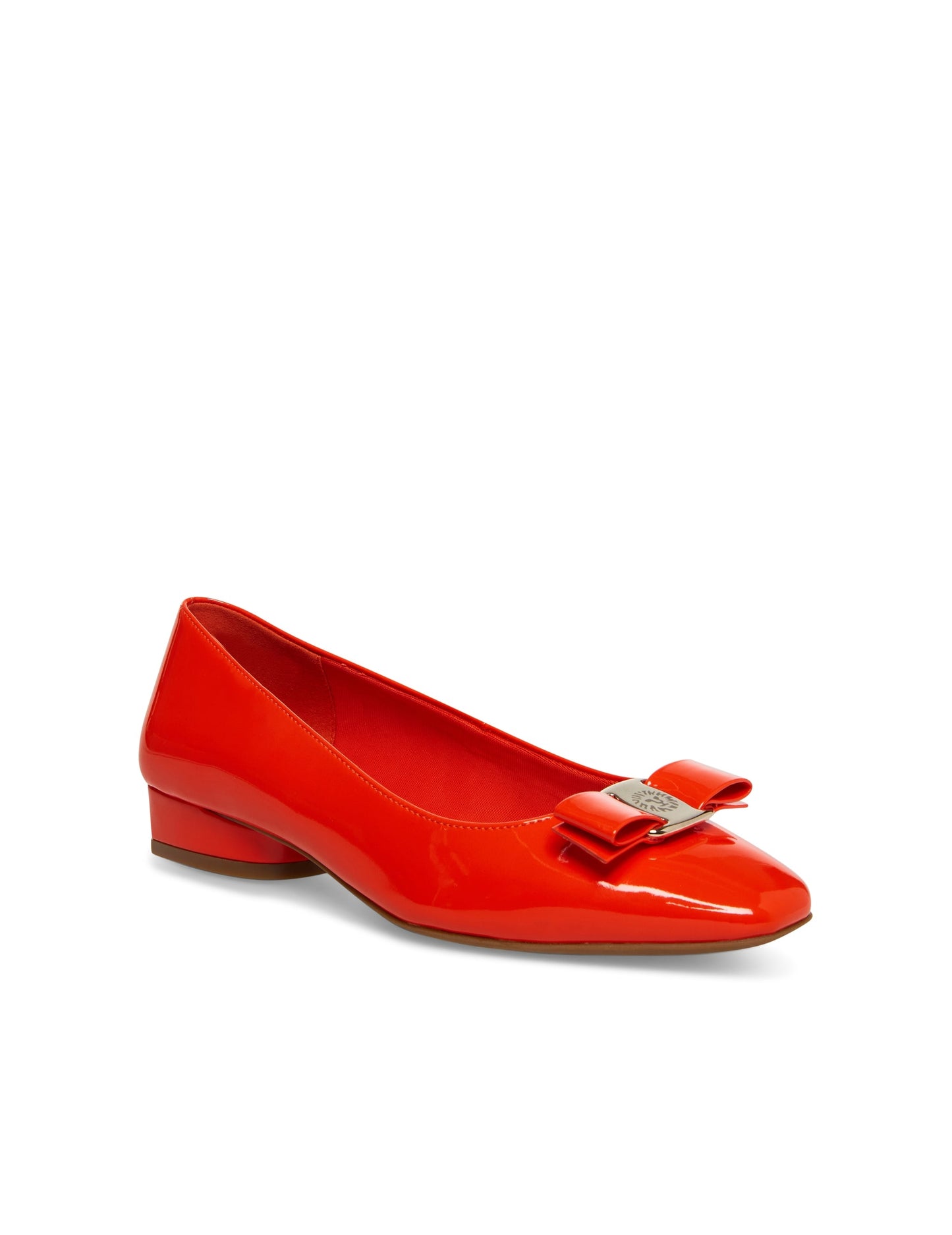 Charleston Red Patent Leather Anne Klein Ballet Flats