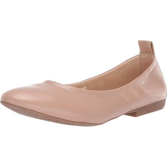 Greige Light Natural Faux Leather Nine West Ballet Flats