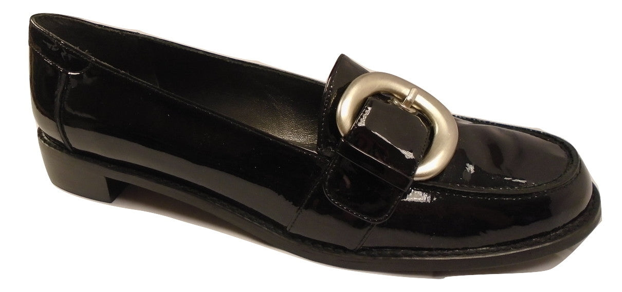 Bigbuck Black Patent Leather Stuart Weitzman Loafers