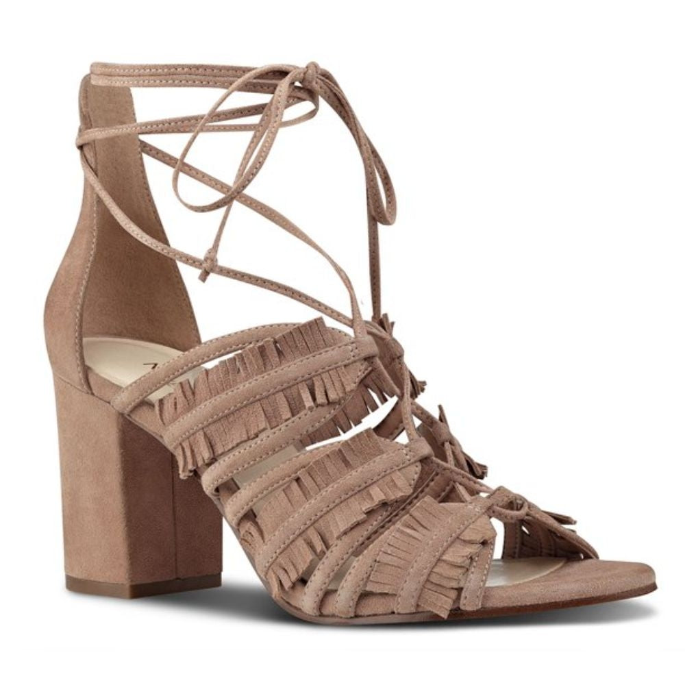 Genie Natural Suede Nine West Sandals