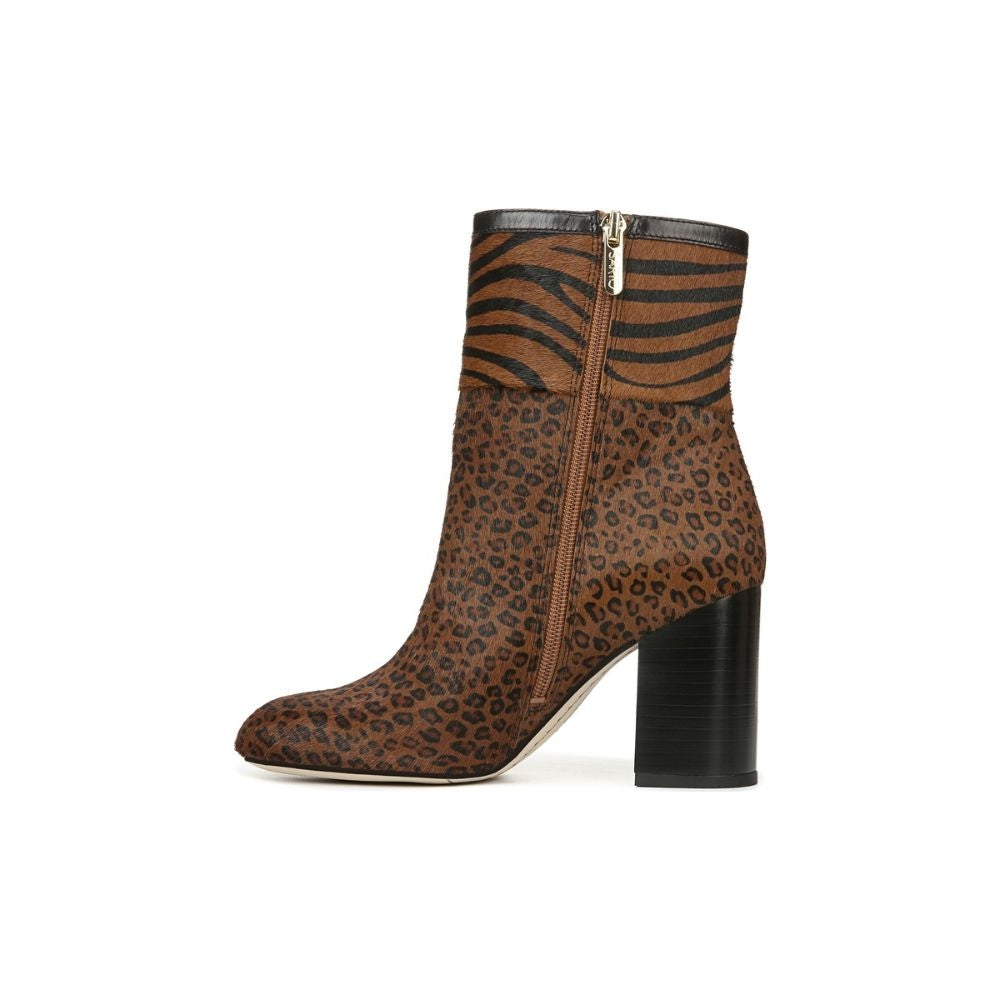 Dexter Leopard Calf Hair Franco Sarto Ankle Boot