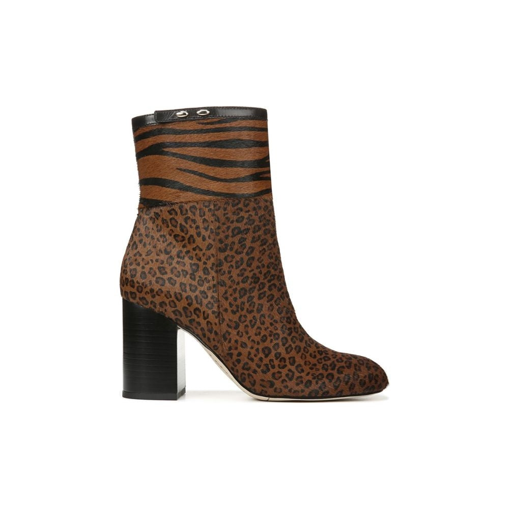 Dexter Leopard Calf Hair Franco Sarto Ankle Boot