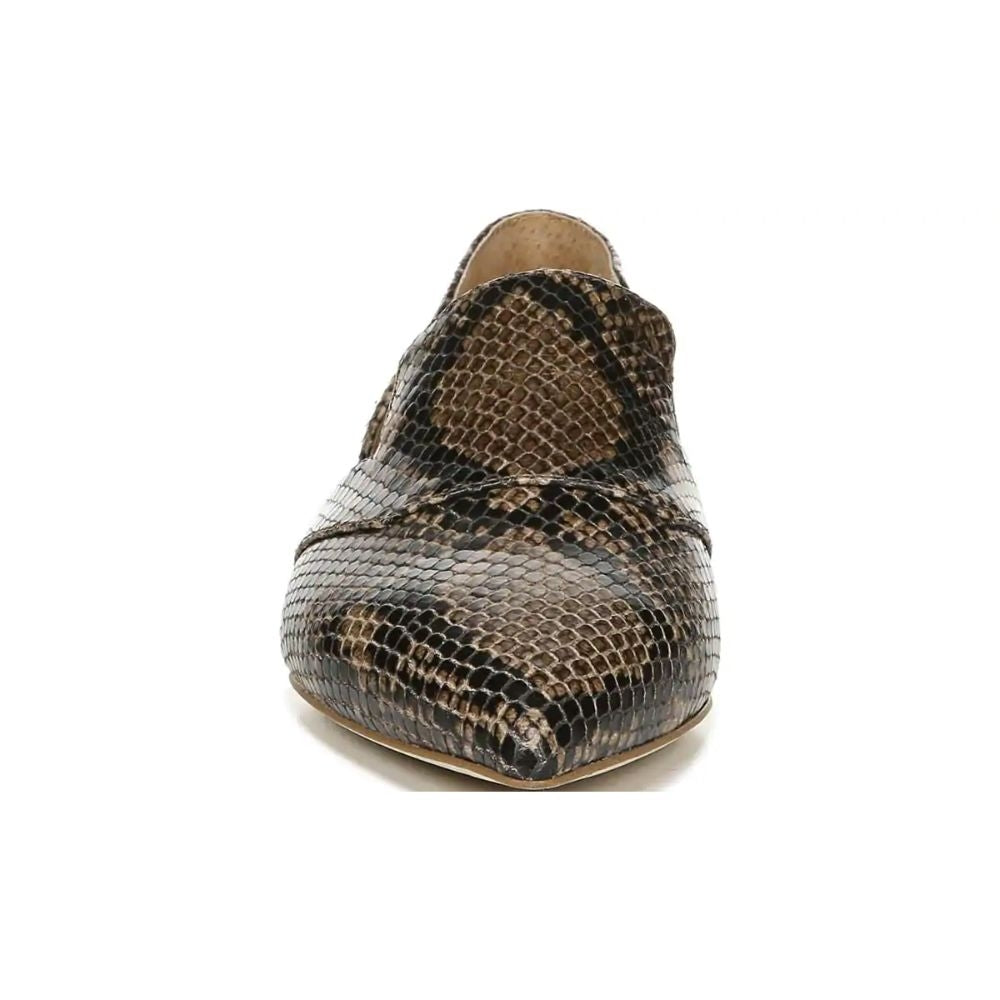 Toby Taupe Snake Leather Franco Sarto d'Orsay Flats