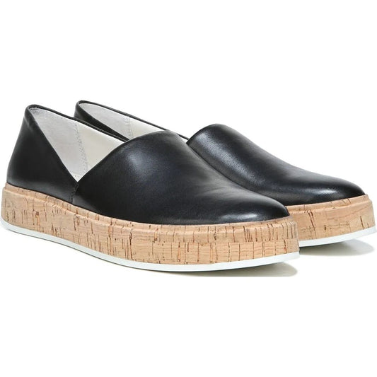 Derek Black Leather Franco Sarto Slip on Flats