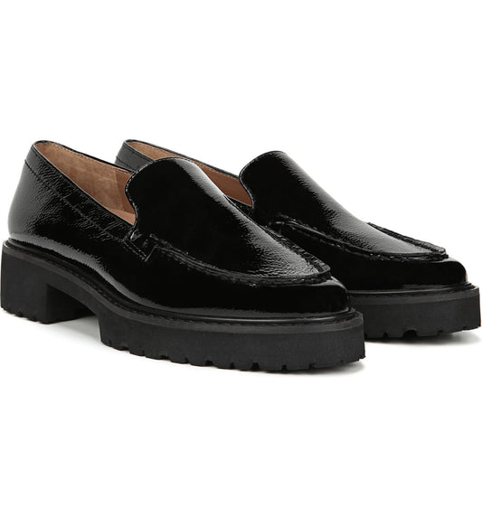 Delana Black Patent Leather Franco Sarto Loafers