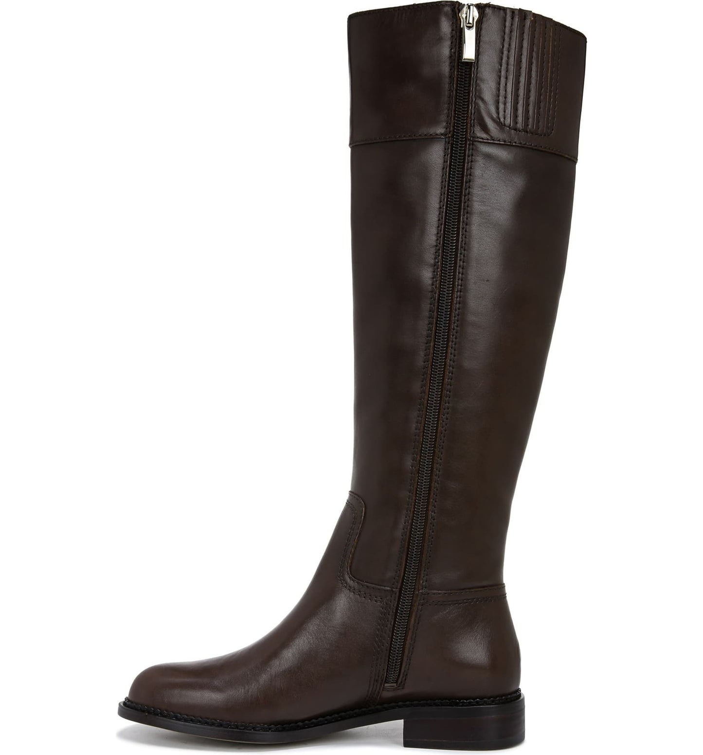 Hudson WC Brown Leather Franco Sarto Wide Calf Boots