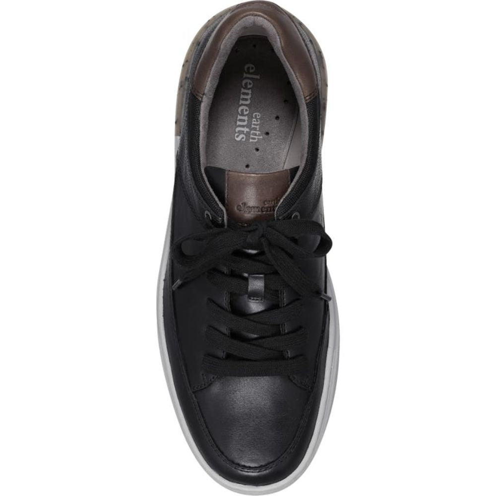 Acumen Black Leather Mens Earth Elements Sneakers