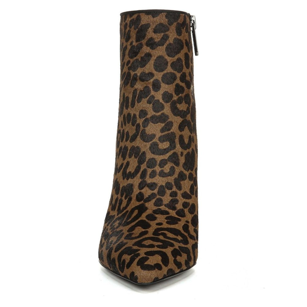 Sheona Whiskey Leopard Calf Hair Franco Sarto Ankle Boot