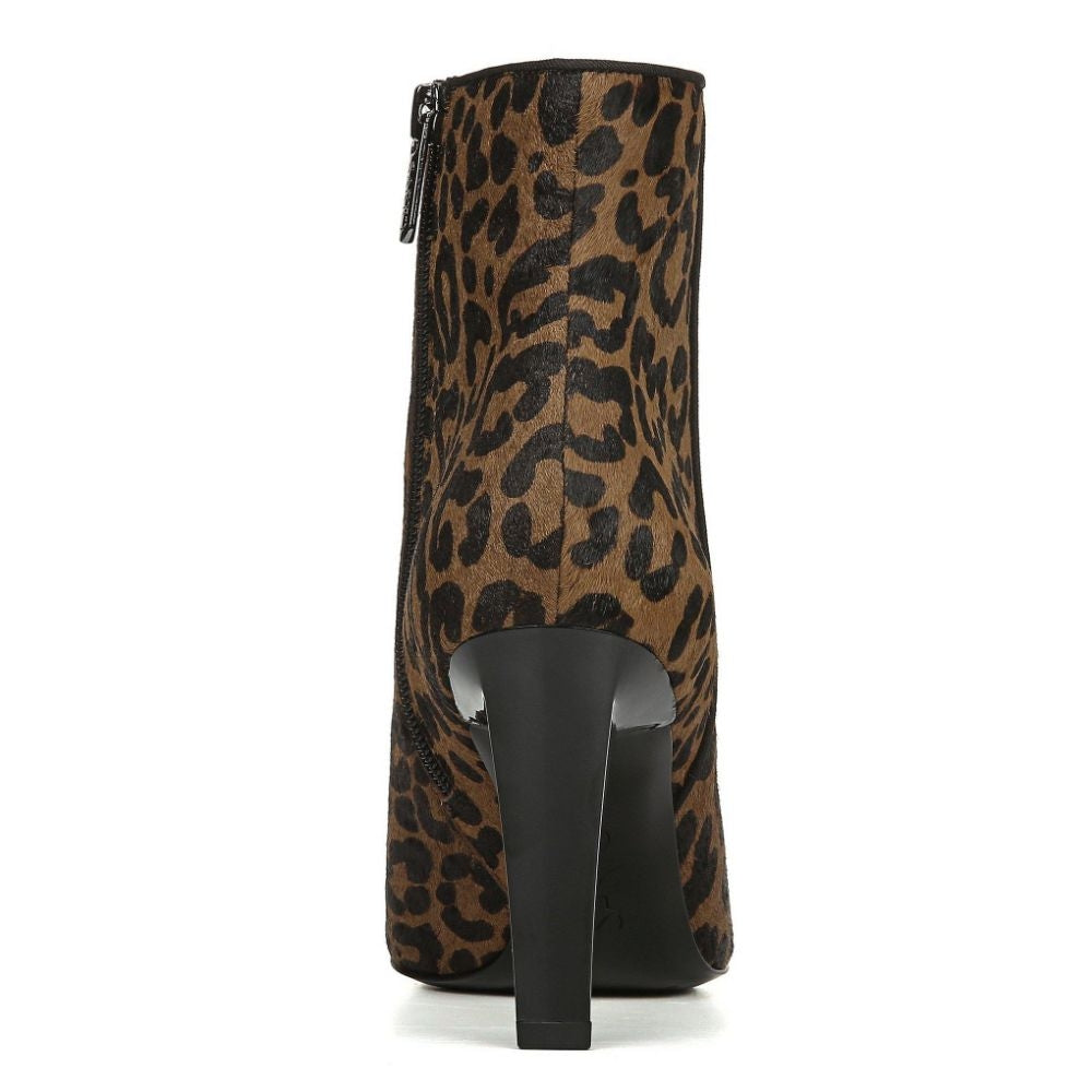 Sheona Whiskey Leopard Calf Hair Franco Sarto Ankle Boot