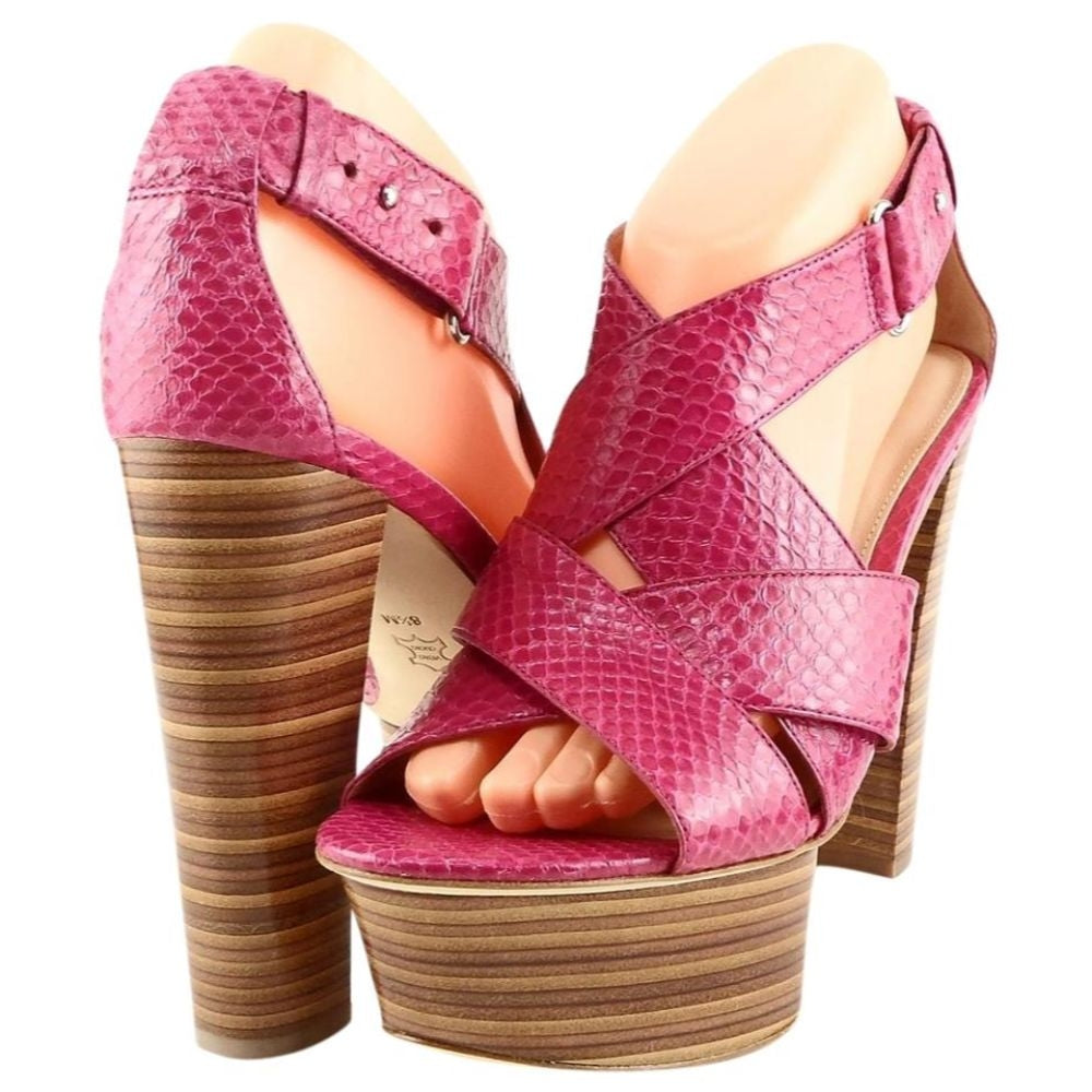 Mary Pink Via Spiga Platform Sandals