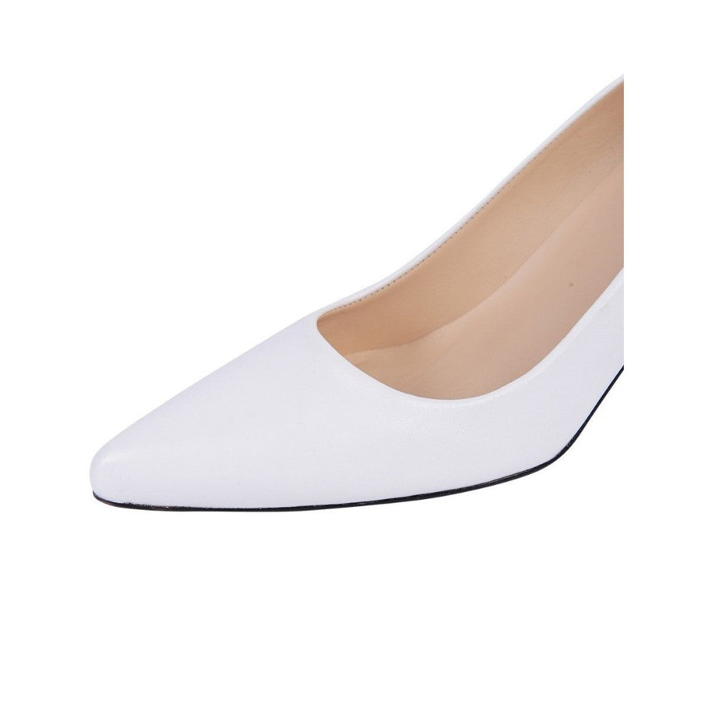 Paris White Leather Jon Josef Pumps