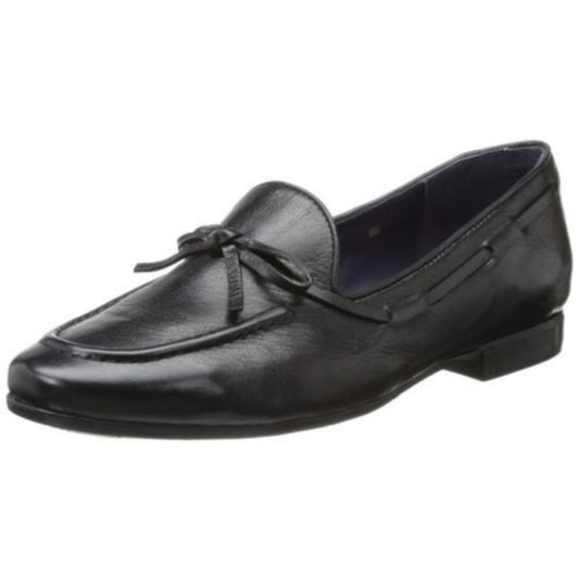 VANELi Women's Rodina Black Leather Slip-on Loafer Flat