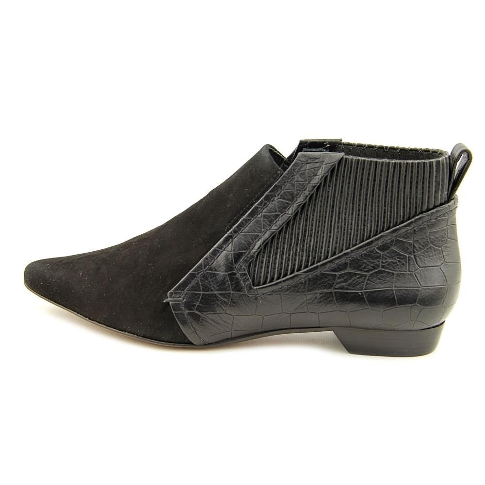 Derek Lam Womens Alegra Black Croco Ankle Leather Boot