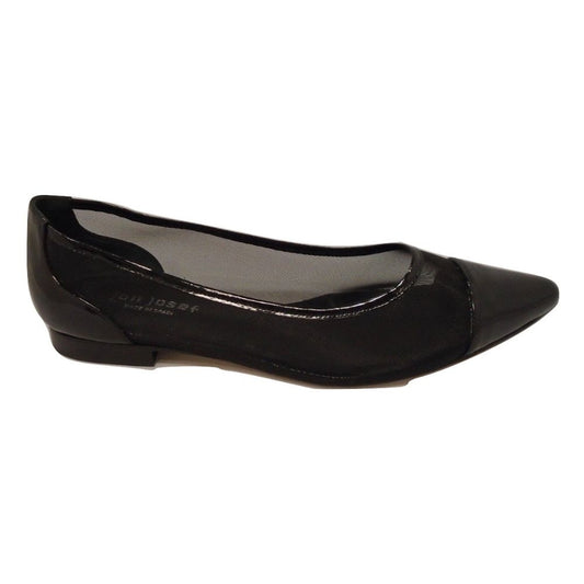 Caspe2 Black Patent Leather Mesh Jon Josef Flat