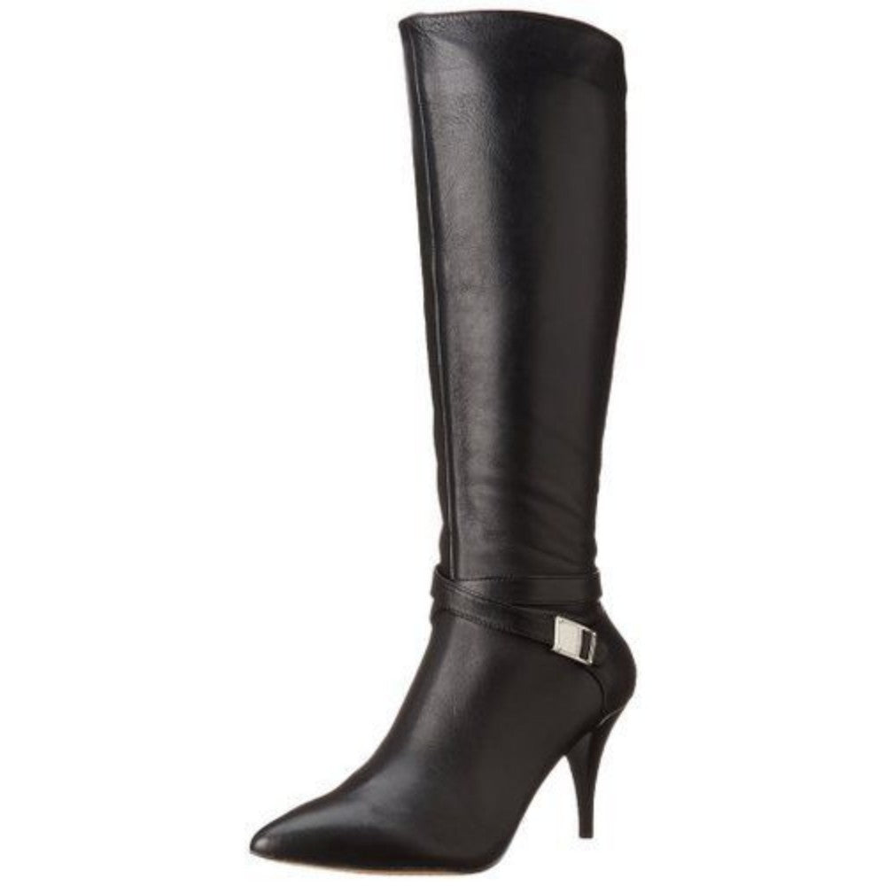 Vince Camuto Women's Ofra Black Leather Slouch Boot