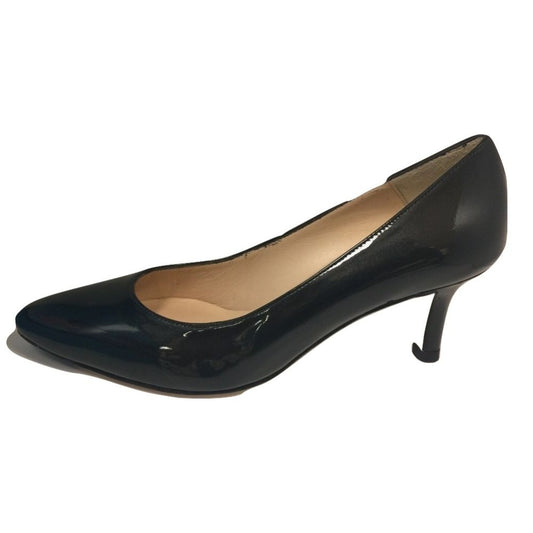 Jon Josef Women's Pearl Canna di Fusile Steel Patent Leather Low Heel Pump