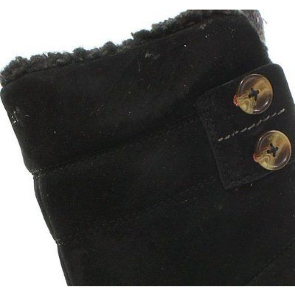 Shayna Black Suede Caterpillar