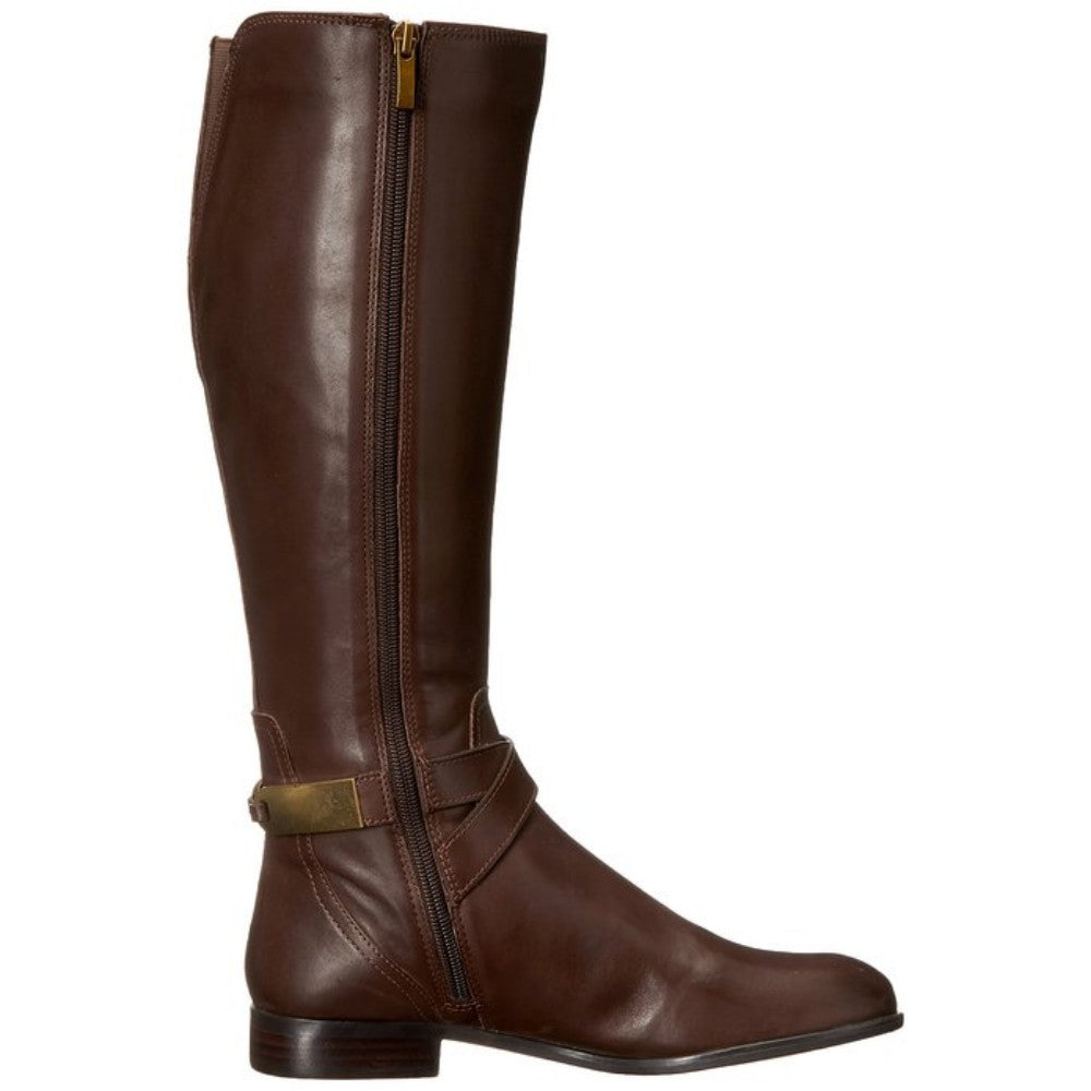 Franco Sarto Women's Majesta Brown Leather Boots