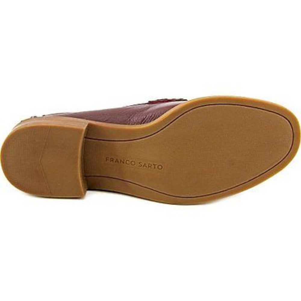 Franco Sarto Women's Tyce Bordo Leather Loafer Flat
