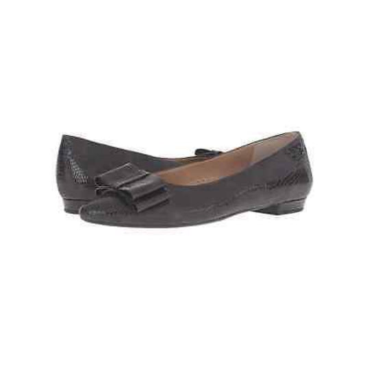 Vaneli Womens Garen Moro Brown Lizard Patent Flat