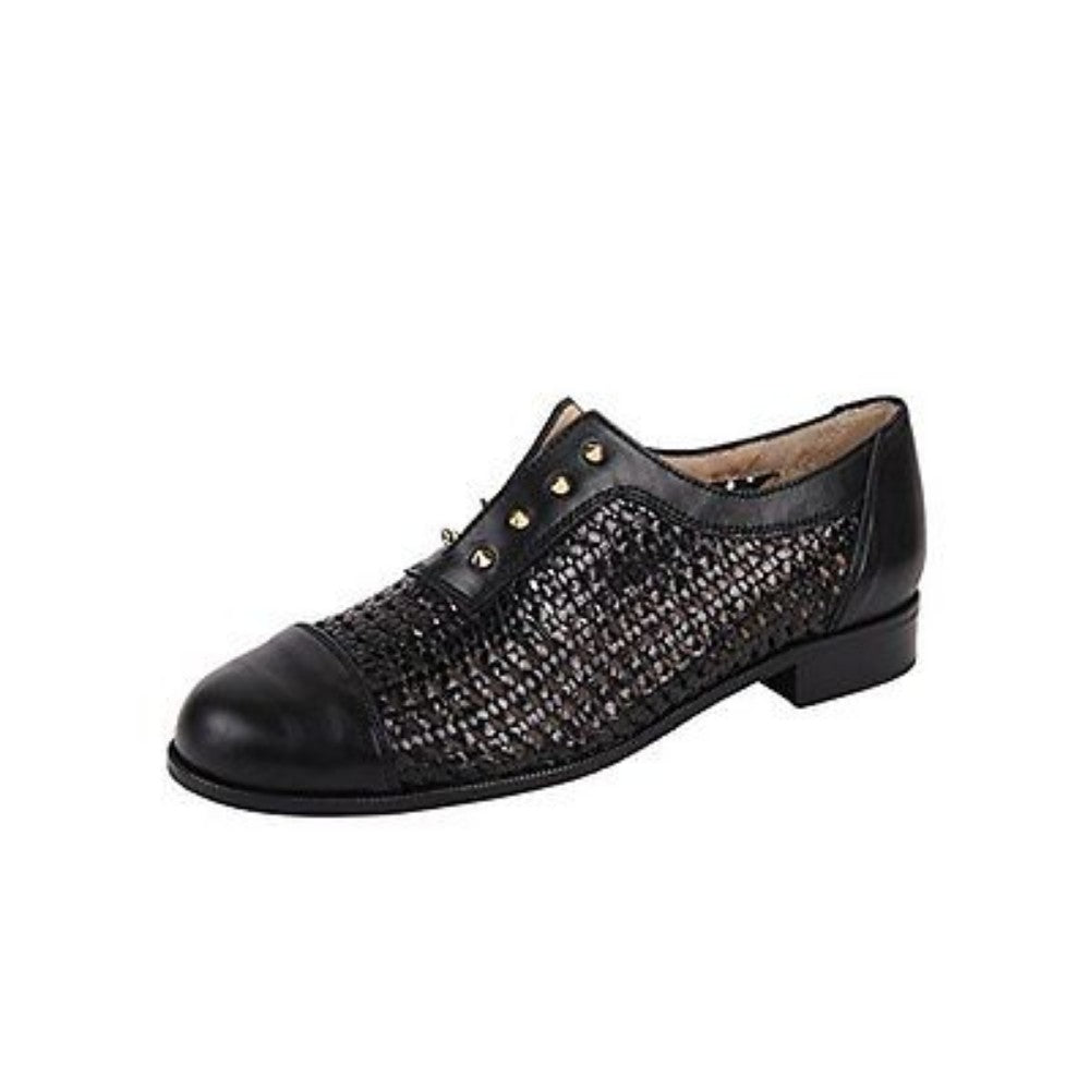 Mallorca Black Leather Jon Josef Flat - M - 10